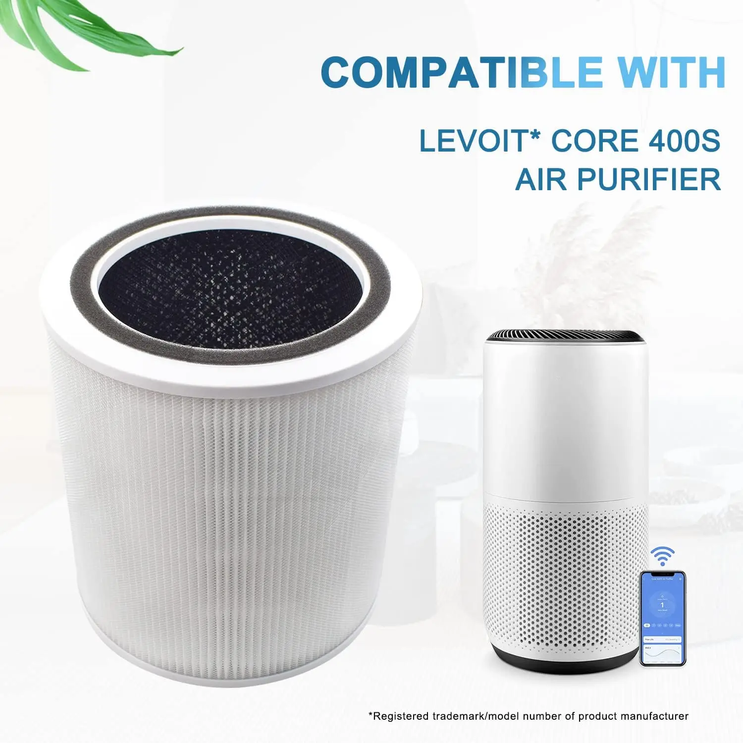 400S Filter Asendamine LEVOIT 400S Smart WiFi Õhu Puhastaja Võrrelda LRF-C401S-WUS - 2-PACK