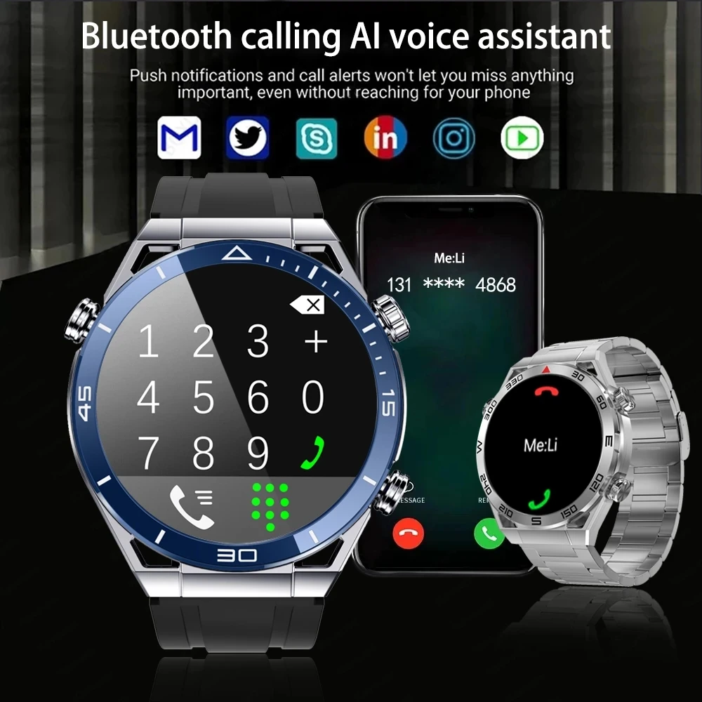 2023 Uue NFC EKG+PPG Bluetooth Kõne GPS-Motion Tracker Smart Vaadata Huawei Vaadata Ülim Smartwatch Kellad Android ja ios