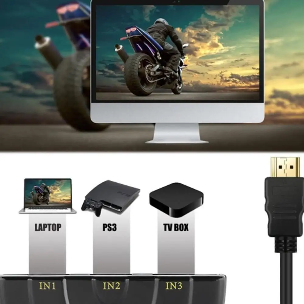 Kaasaskantav 3 HDMI-ühilduvate Sadamate Ja 1 HDMI-ühilduvate Välja 1080P 3D-Pildi Ekraan, Multi Media Seadmed