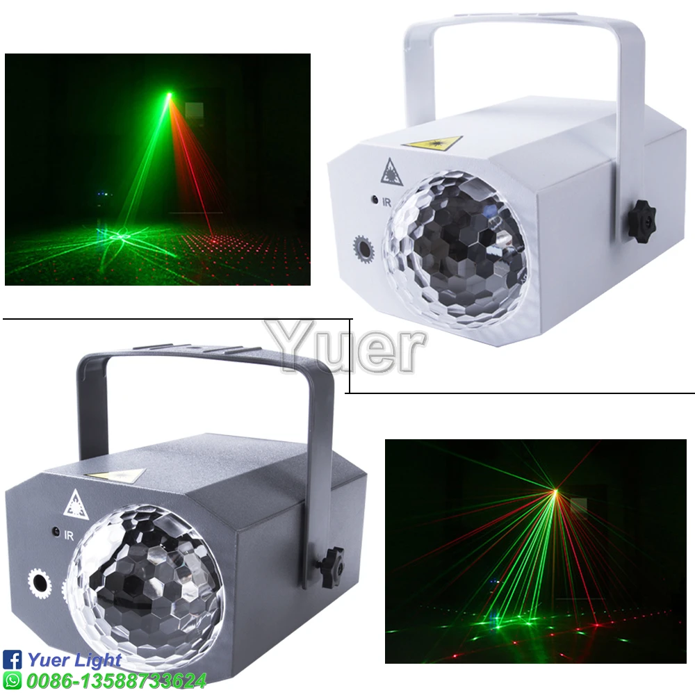 Mini-USB Full Color Spot Laser-Ball Light Näita Pool Disko DJ Light Laser Projektor, Heli Kontrolli Kristall Magic Ball Mõju Lamp