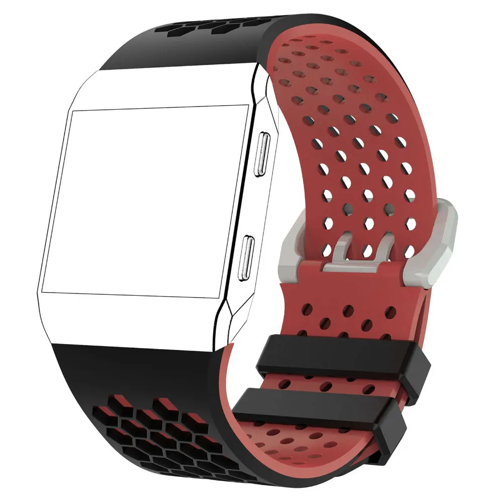 Kaks värvi Silikoonist Wristbands Jaoks Fitbit Ionic Käevõru Rihm Bänd Fitbit Ionic Smart Watch Watchband Reguleeritav Tarvikud