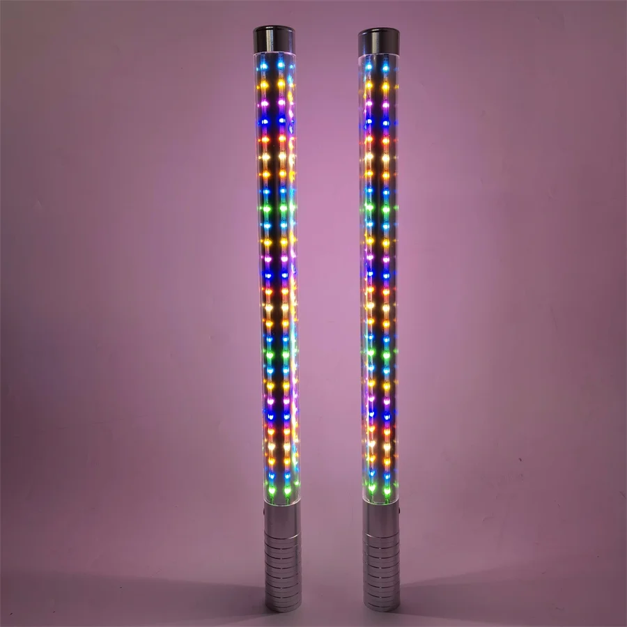 Mitmevärviline Laetav 60CM LED sparkler LED pudel kinni Šampanja VIP Teenus Glorifier LED Strobo Baton baar Decor
